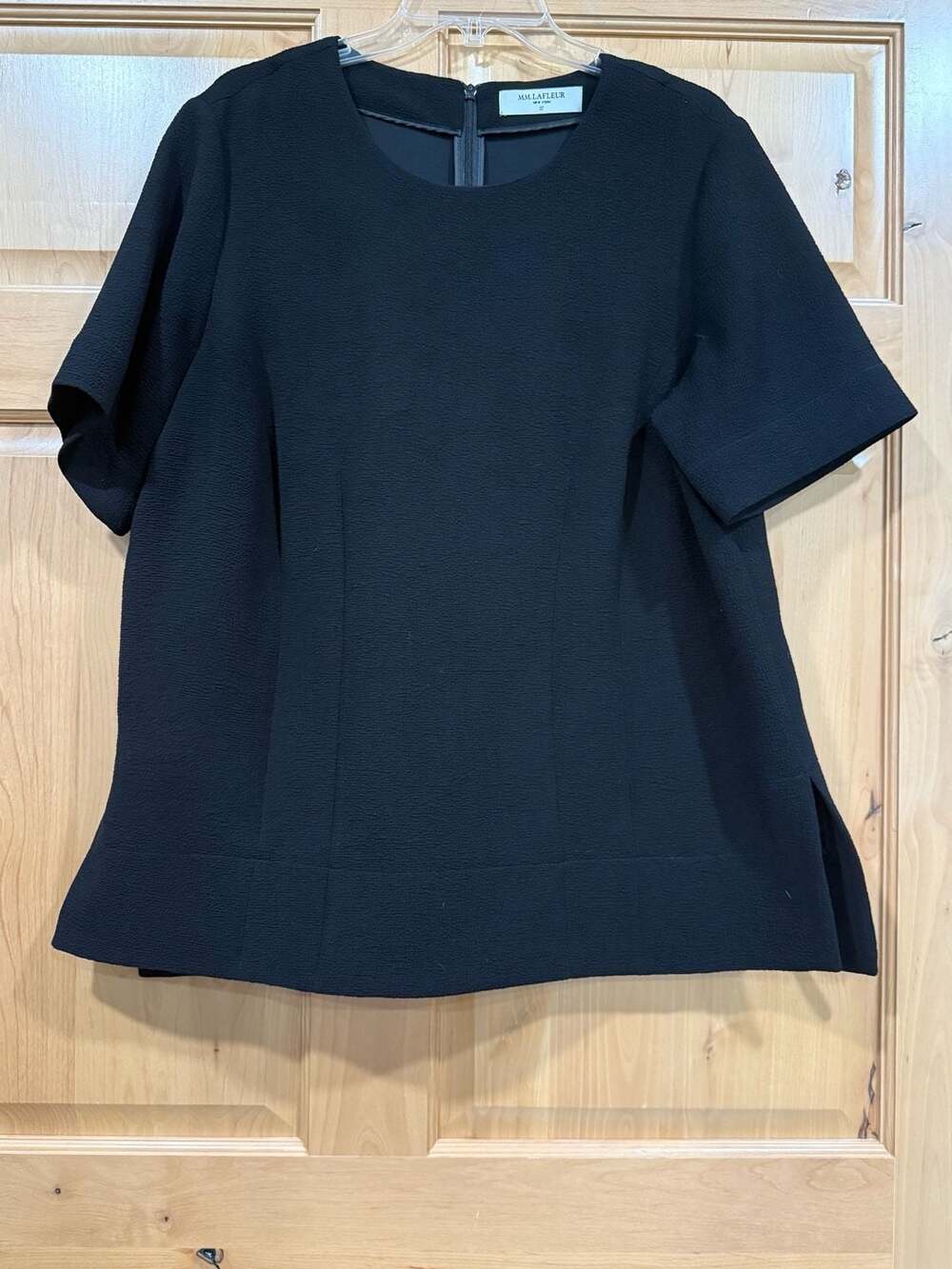 M.M.LaFleur McDonough Top Size +1 Black Staccato - Picture 2 of 8